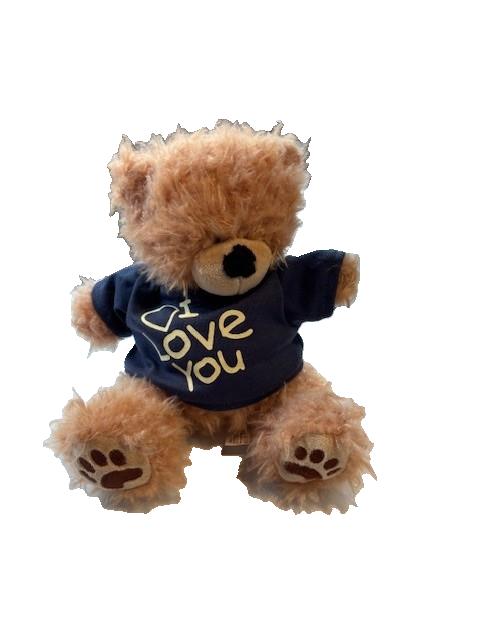 LB Wensbeer - blauw - I love you