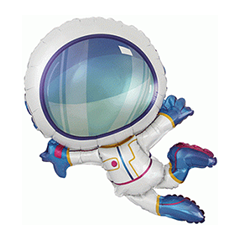 Miniloon Mini Shape Astronaut per 5 stuks