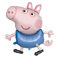 Miniloon Shape George Pig - per 5 stuks