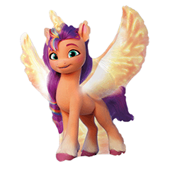 Miniloon Mini Shape My Little Pony Sunny per 5 stuks