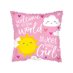 Miniloon 9 inch - Welcome Girl per 5 stuks