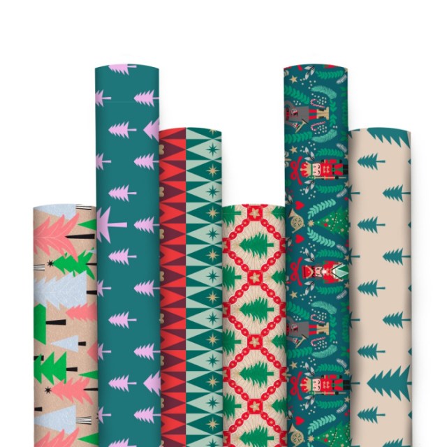 HOP Kadopapier Kerst mix