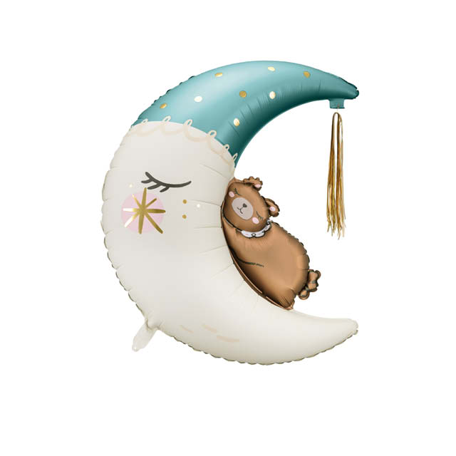 PTD Multiballoon Foil balloon Teddy bear on the moon Boy Nieuw