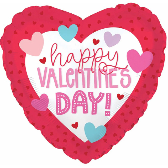 CTI 18" Happy Valentine's Day Red Border