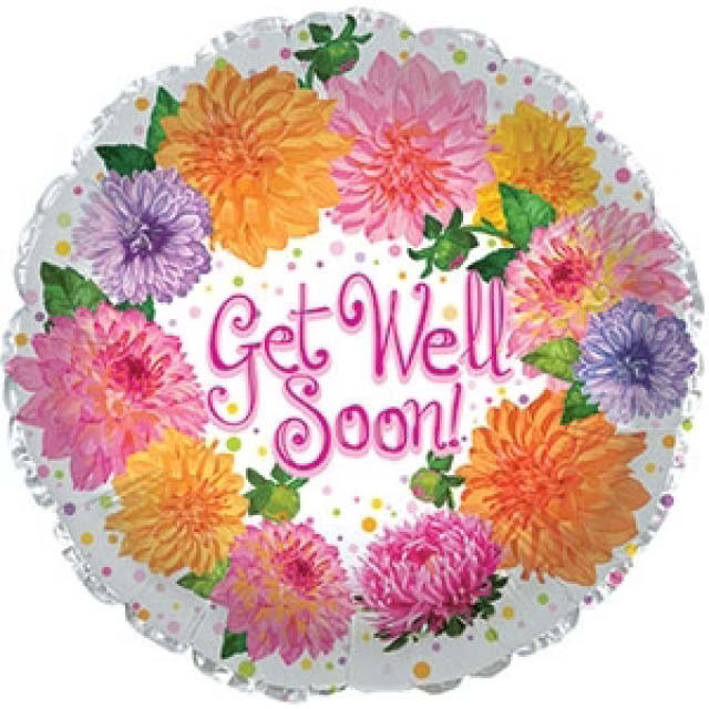 Miniloon 9 inch - Get Well Chrysanthemum per 5 stuks