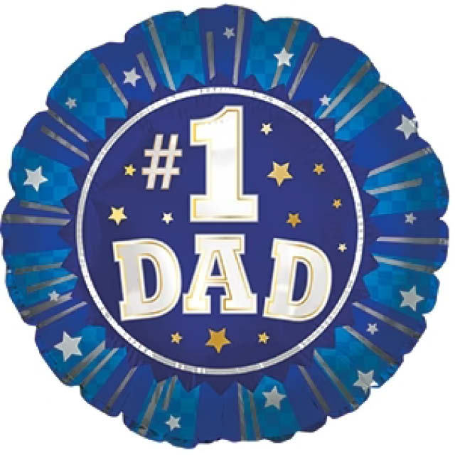 Miniloon 9 inch - Number 1 Dad per 5 stuks