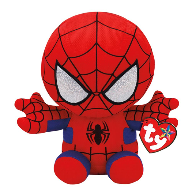TY Beanie Boos Marvel Spiderman Soft15 CM