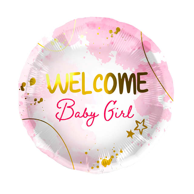 FT 18" Welcome Baby Girl