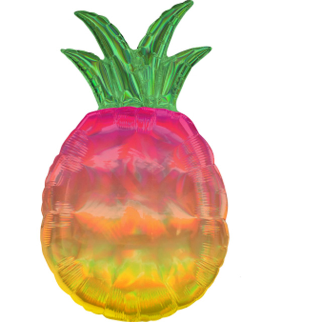 AN Holographic SuperShape Iridescent Pineapple