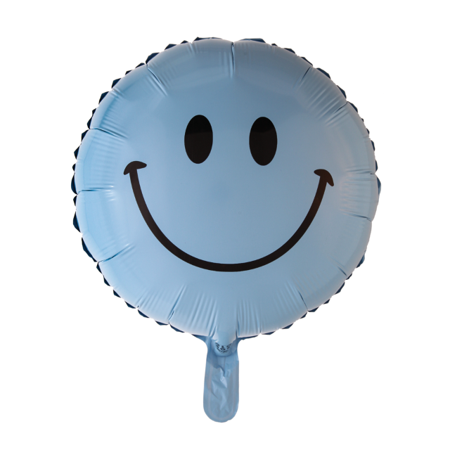 GL 18" Smiley Blauw