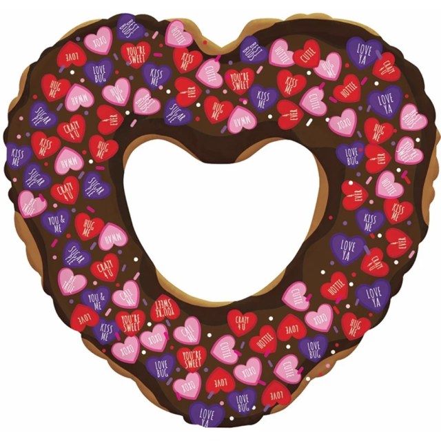 CTI Jumbo Love Chocolate Donut Heart with Heart Hole